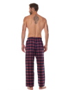 Pantaloni de pijama bărbați L&L 2472 BEN albastru închis FLANEL