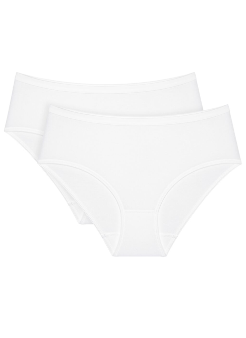 Chiloți dama TRIUMPH SENSE OF COTTON MIDI 2P WHITE