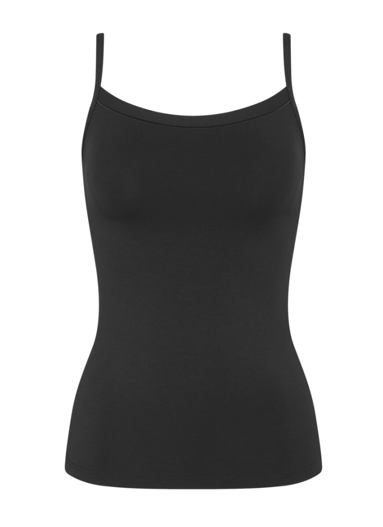 Dámské košile TRIUMPH SENSE OF MODAL SPAGHETTI TOP BLACK