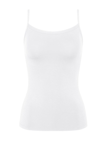 Dámské košile TRIUMPH SENSE OF MODAL SPAGHETTI TOP WHITE