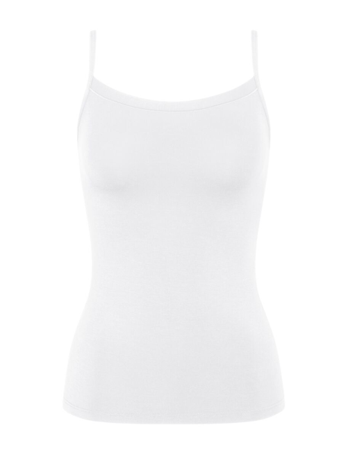 Dámské košile TRIUMPH SENSE OF MODAL SPAGHETTI TOP WHITE