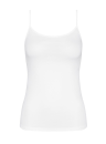 Dámské košile TRIUMPH SENSE OF COTTON SPAGHETTI TOP WHITE