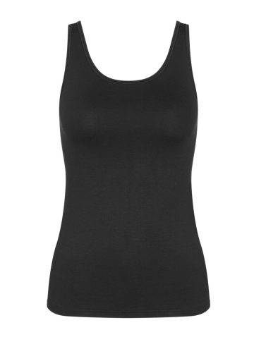 Dámské košile TRIUMPH SENSE OF COTTON TANK TOP BLACK