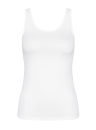 Dámské košile TRIUMPH SENSE OF COTTON TANK TOP WHITE