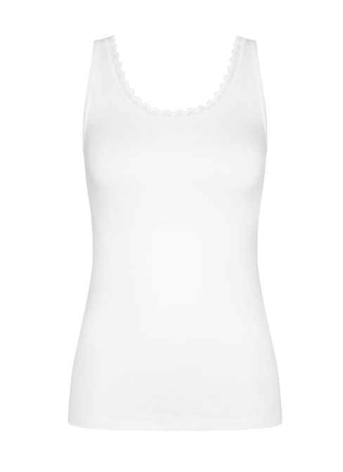 Dámské košile TRIUMPH FEEL OF COTTON TANK TOP WHITE