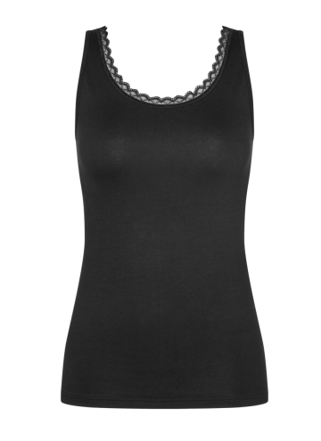 Dámské košile TRIUMPH FEEL OF COTTON TANK TOP BLACK