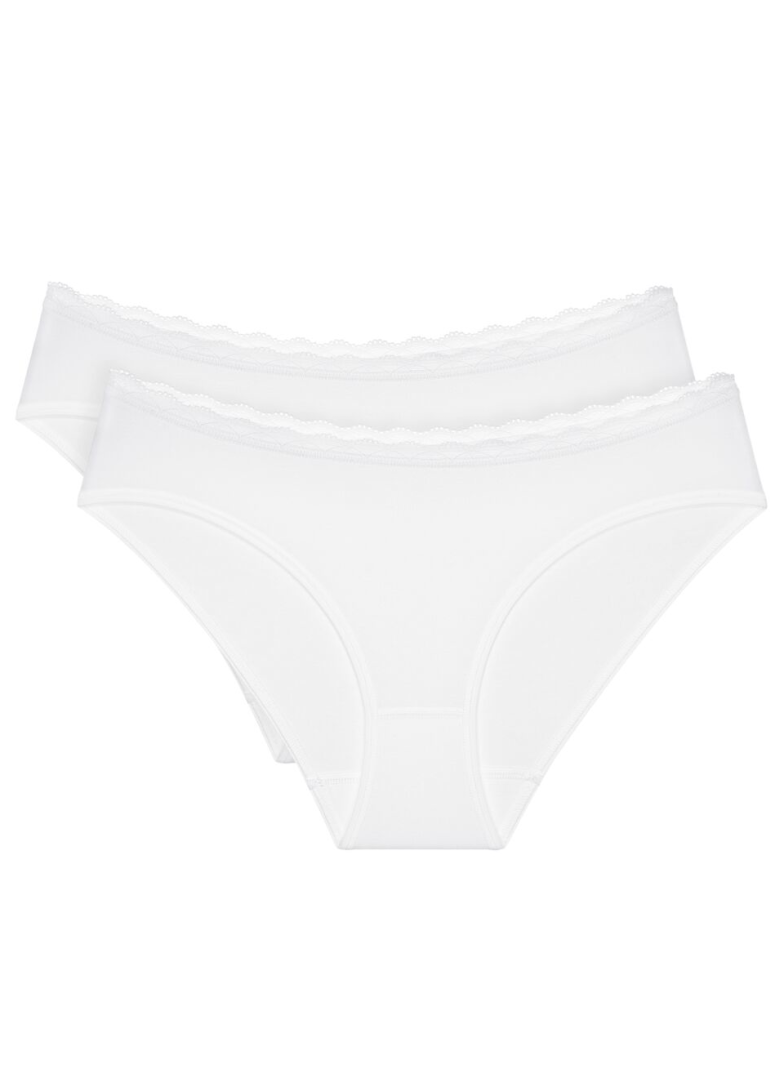 Majtki damskie Triumph Feel of Cotton Tai 2P White