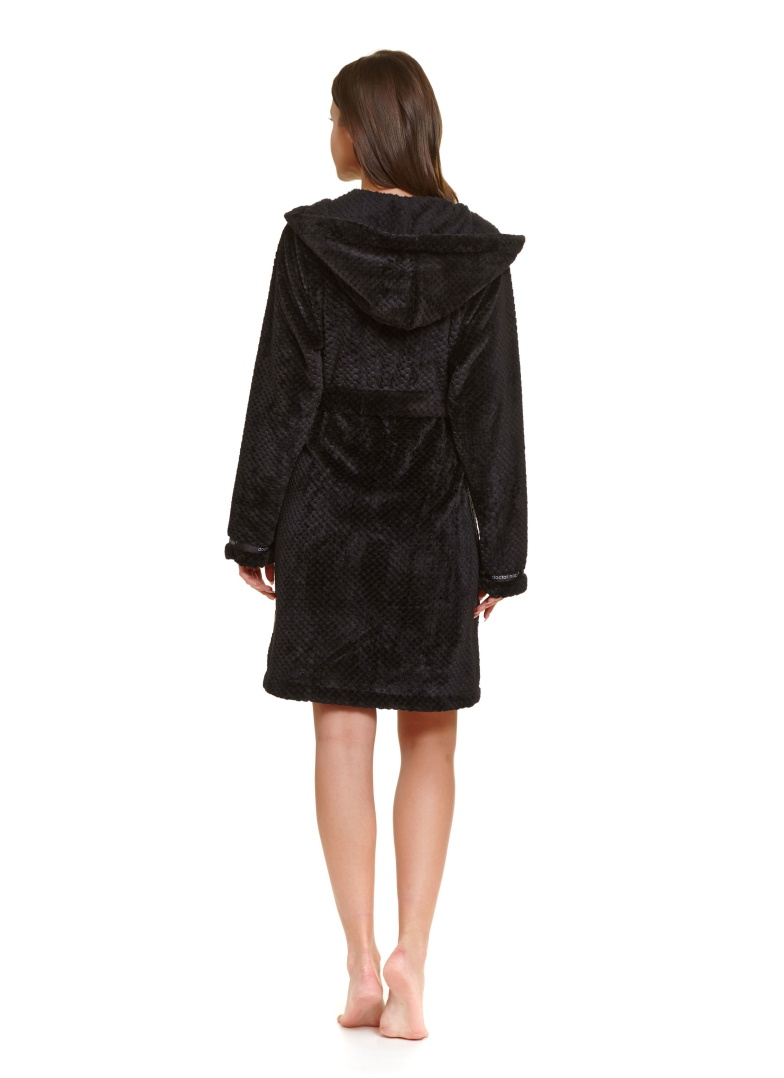 Szlafrok damski Doctor Nap SWW.5208 BLACK