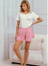 Pijama dama TARO NELLY 3341 mânecă scurtă alb