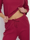 Pijama dama TARO BERRY 3355 3/4 bordeaux