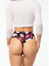 Tanga JULIMEX KISS ME STRING MAXI fekete