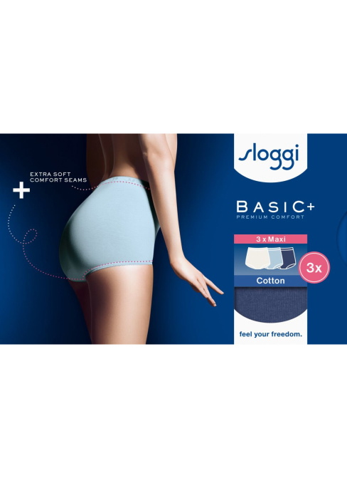 Chiloți dama SLOGGI BASIC+ MAXI C3P MULTIPLE COLOURS 20