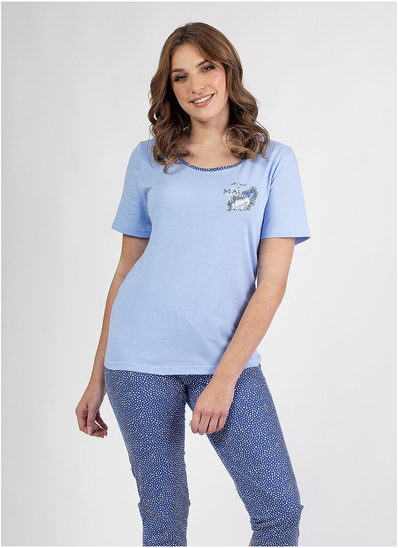 Pijama dama REGINA 687 albastru