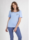 Pijama dama REGINA 687 albastru