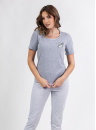 Pijama dama REGINA 687 melange deschis