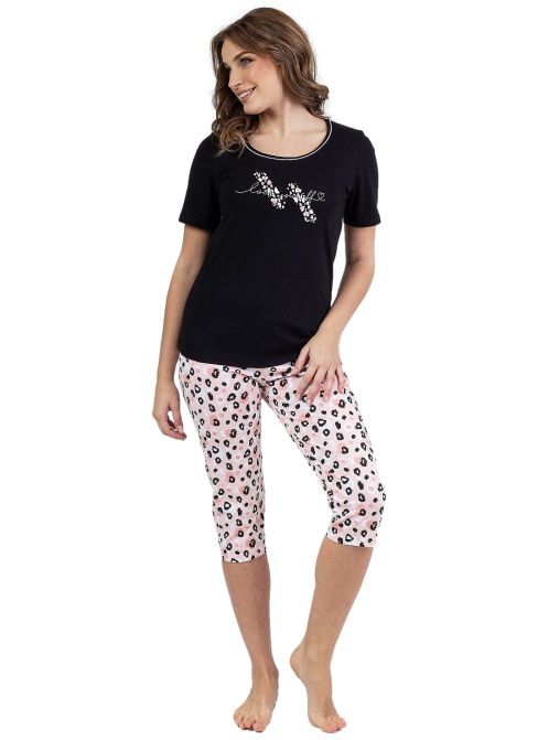 Pijama dama REGINA 689 negru