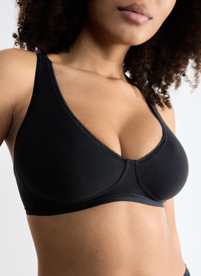 Biustonosz sloggi Basic+ Soft Bra Black