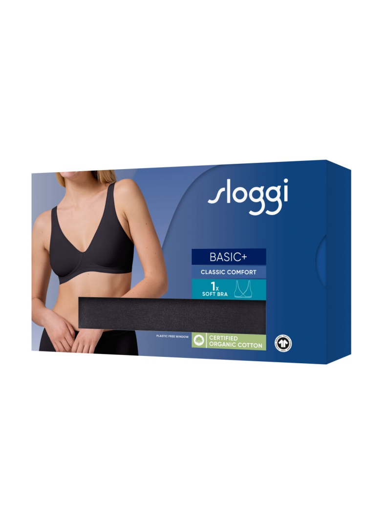 Biustonosz sloggi Basic+ Soft Bra Black