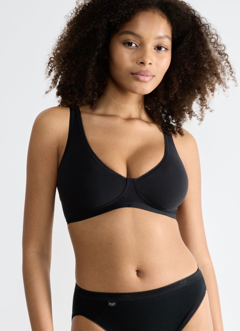 Biustonosz sloggi Basic+ Soft Bra Black