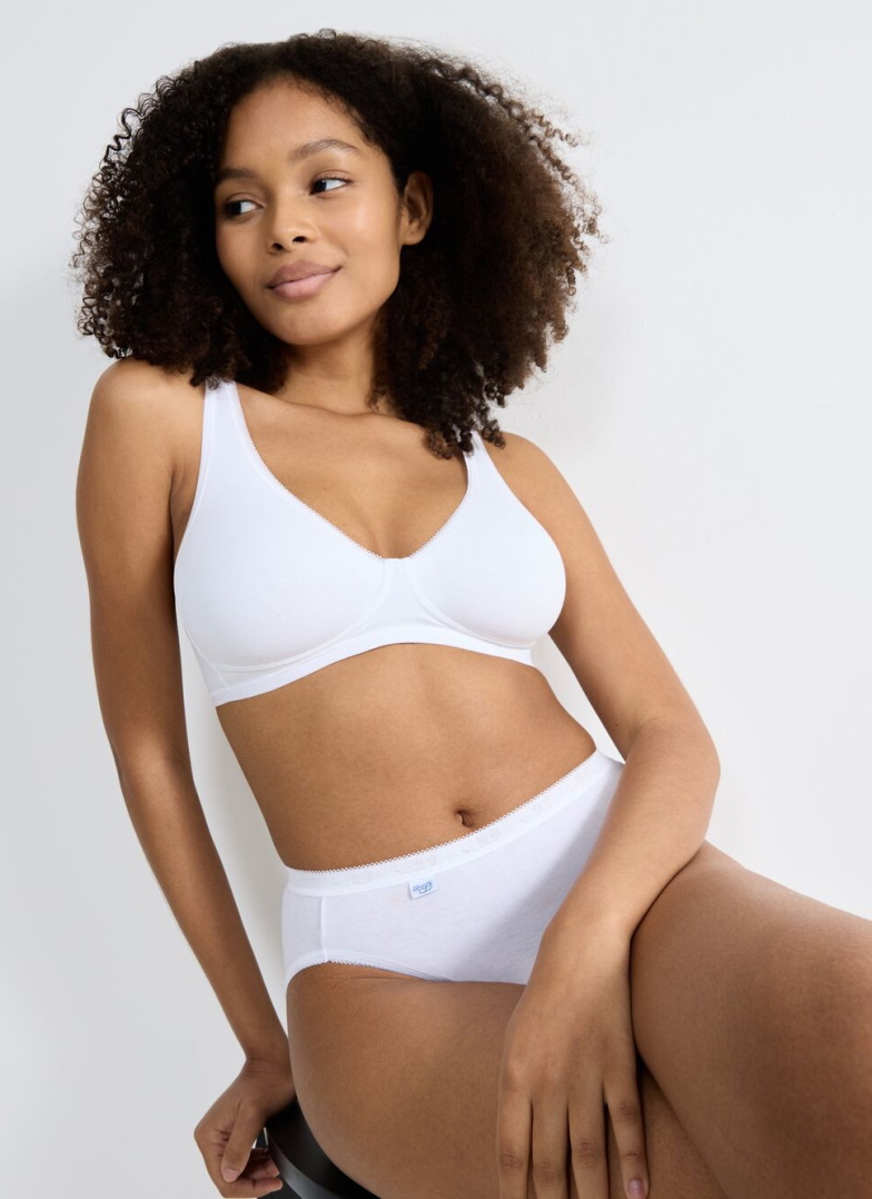 Biustonosz sloggi Basic+ Soft Bra White