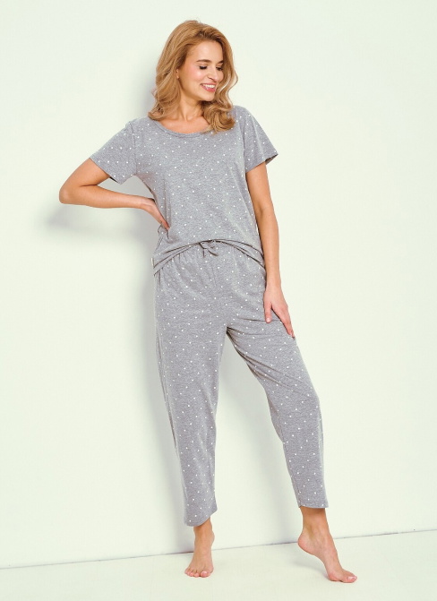 Pijama dama TARO MEG 3325 melange - puncte