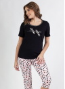 Pijama dama REGINA 689 negru