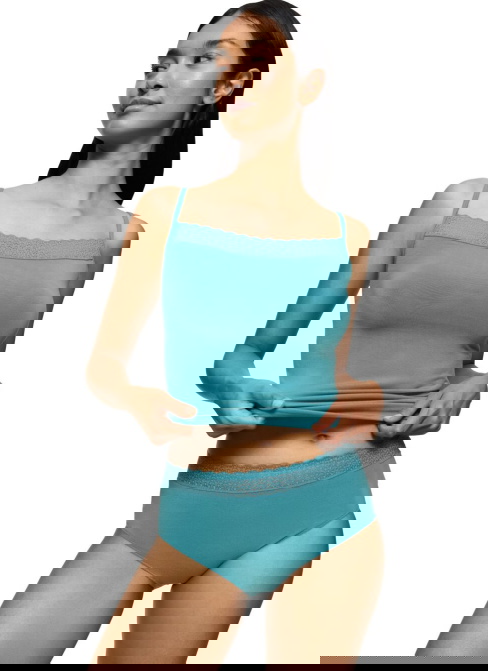 Női bugyi TRIUMPH FEEL OF MODAL MIDI QUIT TURQUOISE