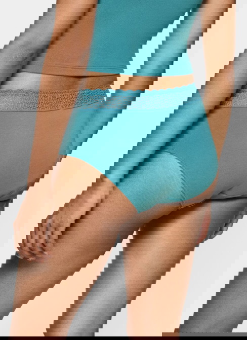 Női bugyi TRIUMPH FEEL OF MODAL MIDI QUIT TURQUOISE