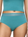 Női bugyi TRIUMPH FEEL OF MODAL MIDI QUIT TURQUOISE