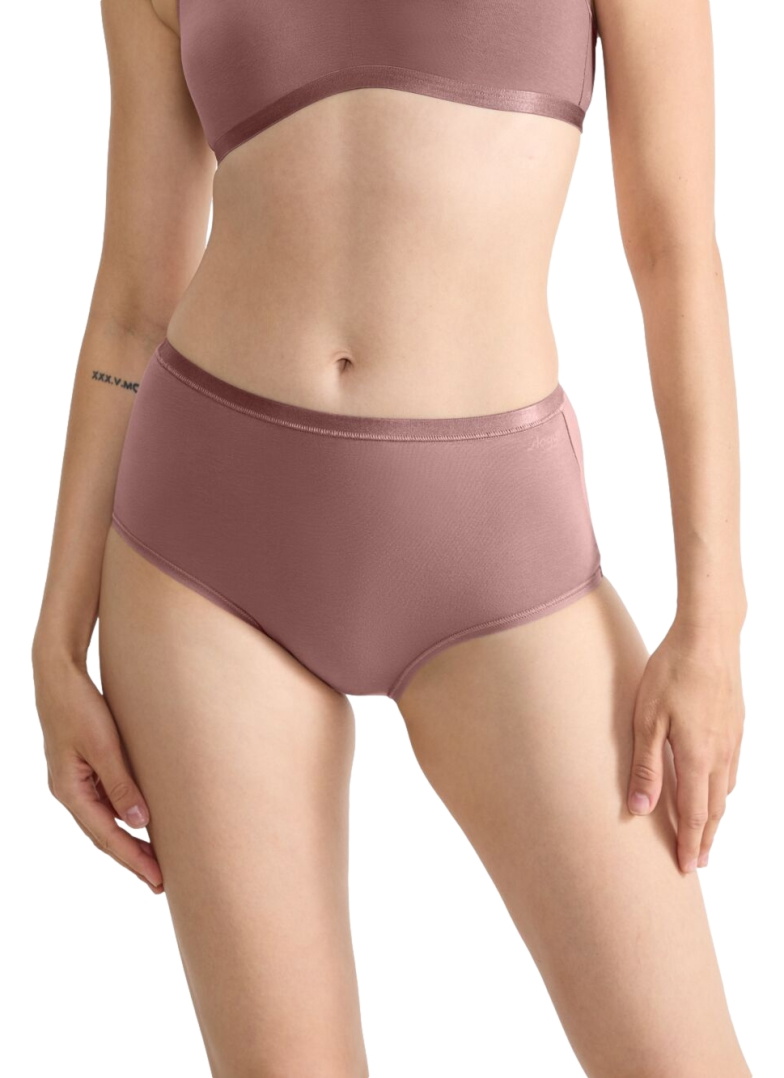 Majtki damskie sloggi GO Daily Cotton Highwaist 3P Cacao