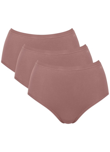 Majtki damskie sloggi GO Daily Cotton Highwaist 3P Cacao