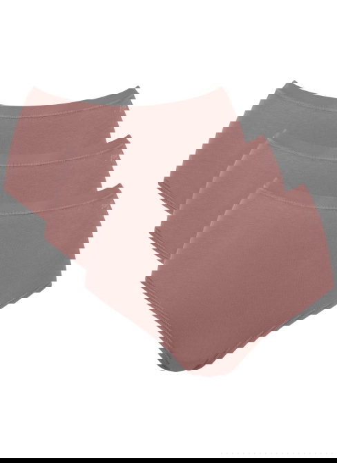 Majtki damskie sloggi GO Daily Cotton Highwaist 3P Cacao