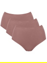 Majtki damskie sloggi GO Daily Cotton Highwaist 3P Cacao