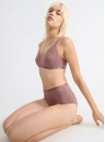 Majtki damskie sloggi GO Daily Cotton Highwaist 3P Cacao