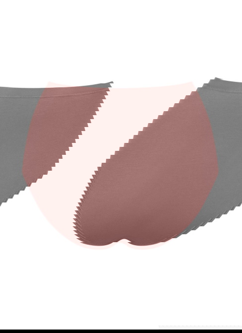Majtki damskie sloggi GO Daily Cotton Highwaist 3P Cacao