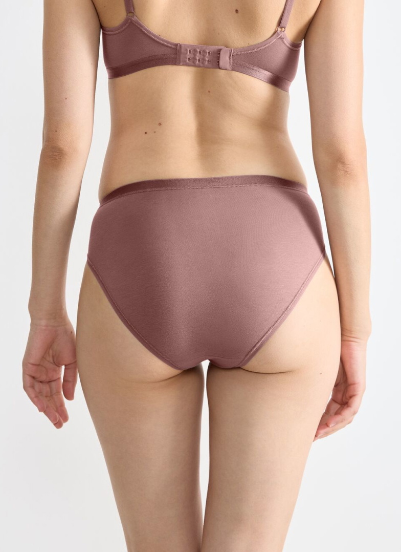 Majtki damskie sloggi GO Daily Cotton Tai 3P Cacao