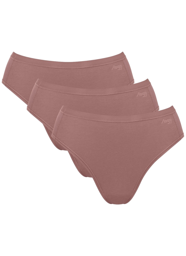 Majtki damskie sloggi GO Daily Cotton Tai 3P Cacao