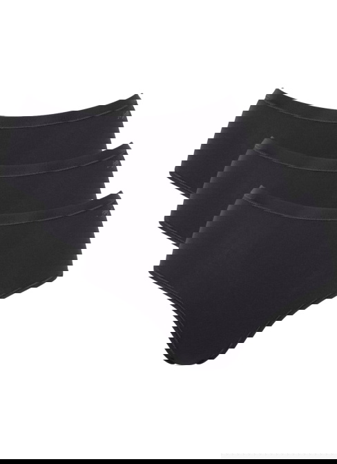 Chiloți dama SLOGGI GO DAILY COTTON MIDI 3P BLACK