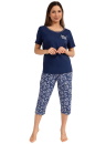 Pijama dama REGINA 691 albastru închis