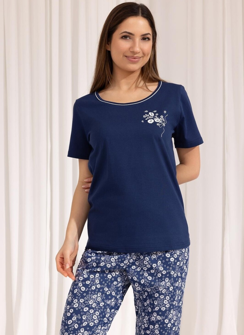 Pijama dama REGINA 691 albastru închis