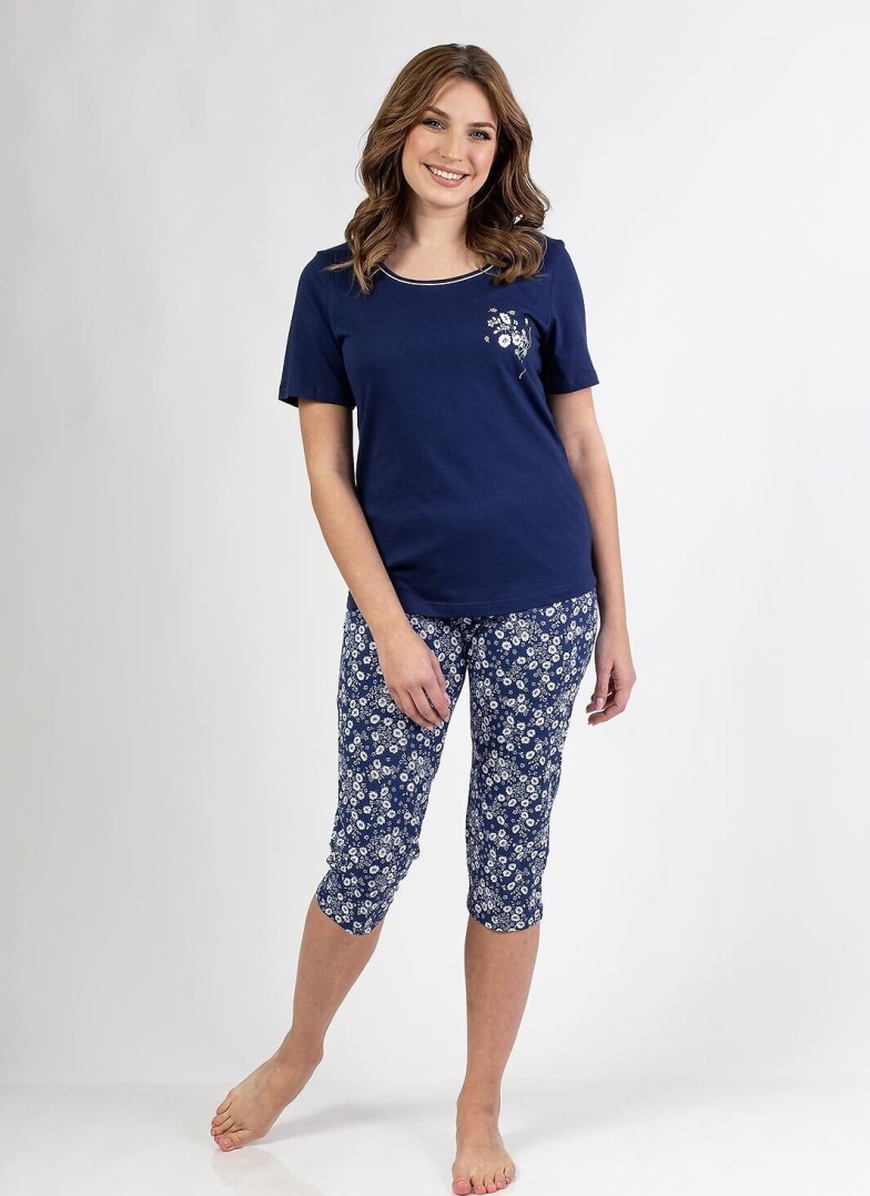 Pijama dama REGINA 691 albastru închis