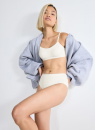 Majtki damskie sloggi GO Daily Cotton Midi 3P Silk White
