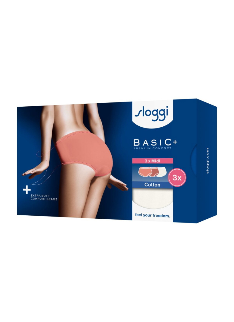 Női bugyi SLOGGI BASIC+ MIDI C3P MULTIPLE COLOURS 21