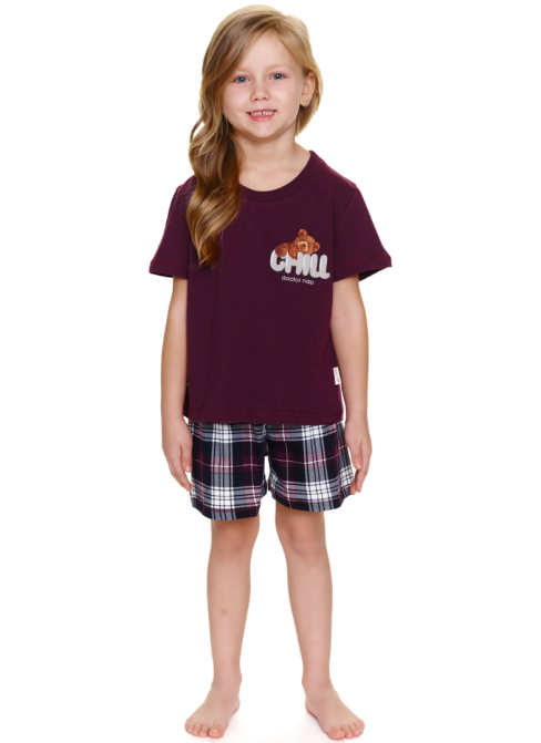 Pijama pentru copii DOCTOR NAP PDU.7202 burgundy