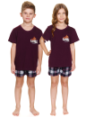 Pijama pentru copii DOCTOR NAP PDU.7202 burgundy