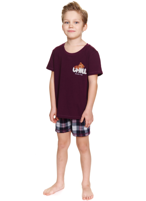 Pijama pentru copii DOCTOR NAP PDU.7202 burgundy