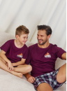 Pijama pentru copii DOCTOR NAP PDU.7202 burgundy