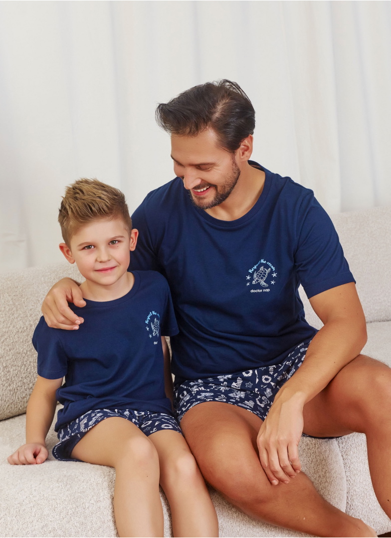 Pijama bărbați DOCTOR NAP PMB.7210 NAVY BLUE