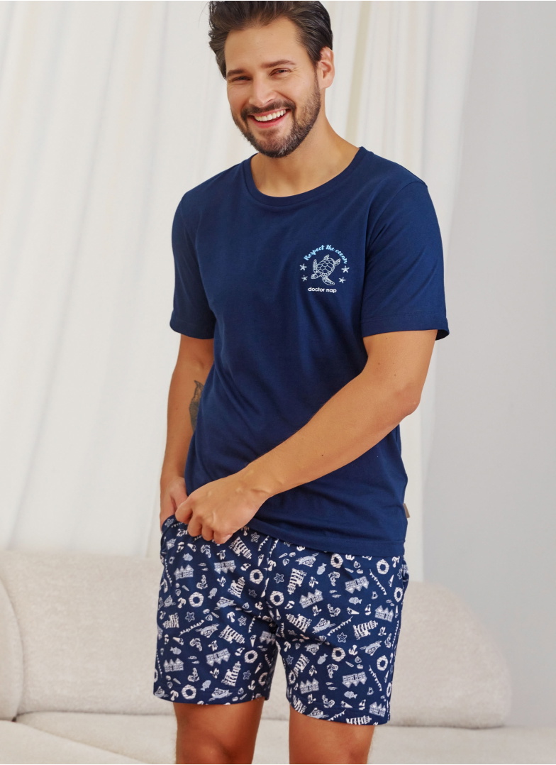 Pijama bărbați DOCTOR NAP PMB.7210 NAVY BLUE