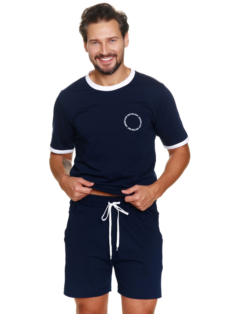 Pánské pyžamo DOCTOR NAP PMB.7218 NAVY BLUE